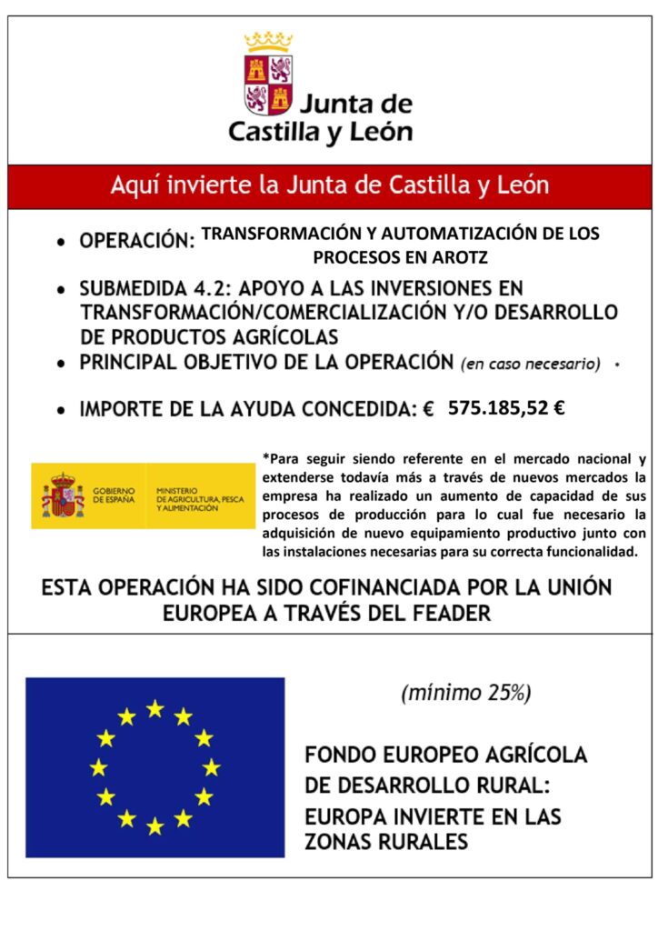 Investment by the Junta de Castilla y León