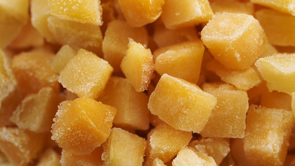Frutas IQF para profesionales: Albaricoque en dados