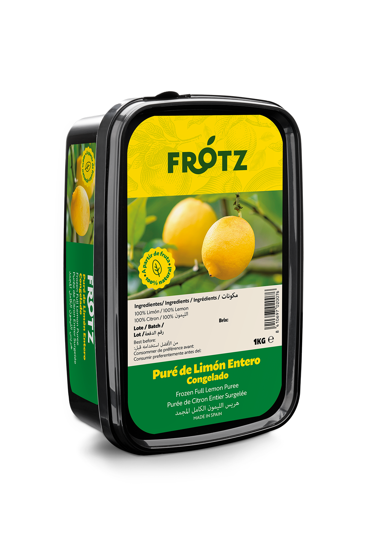 Puré de limón entero Frotz Fruits