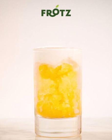 Receta de granizado de yuzu con espuma de coco