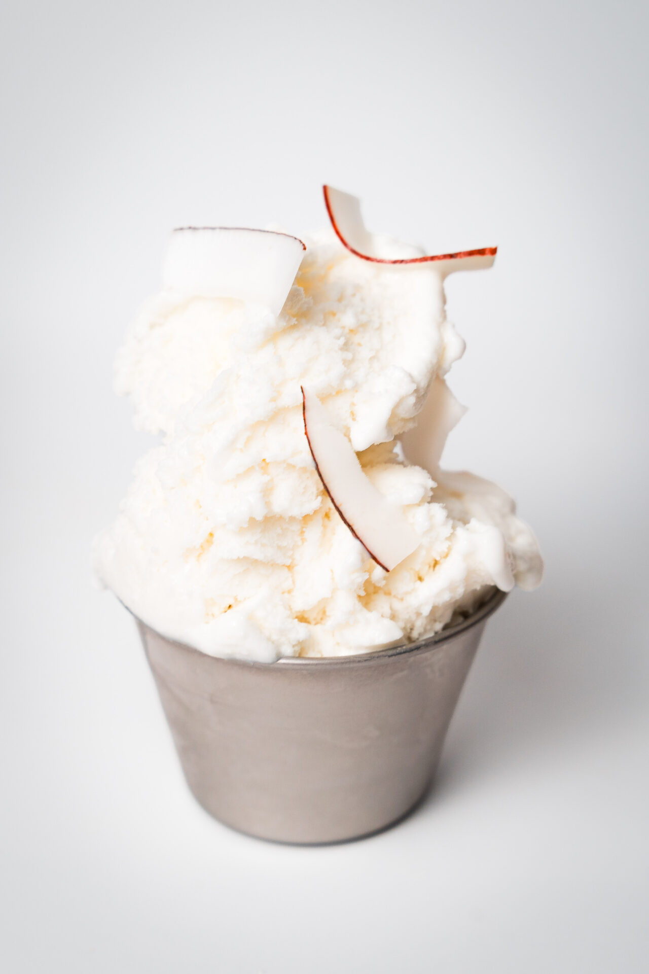 Receta de helado de coco