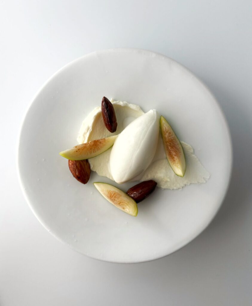 Receta de helado de hoja de higuera y mascarpone