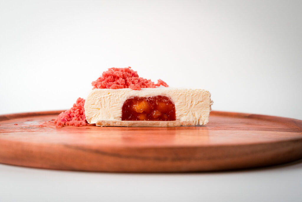Receta de individual de queso y naranja sanguina