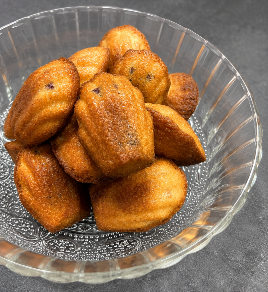 Receta de madalena con relleno de fruta