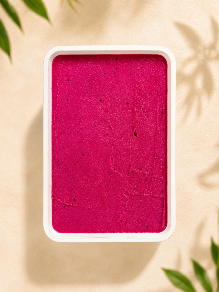 Receta de sorbete de hibiscus y pitaya