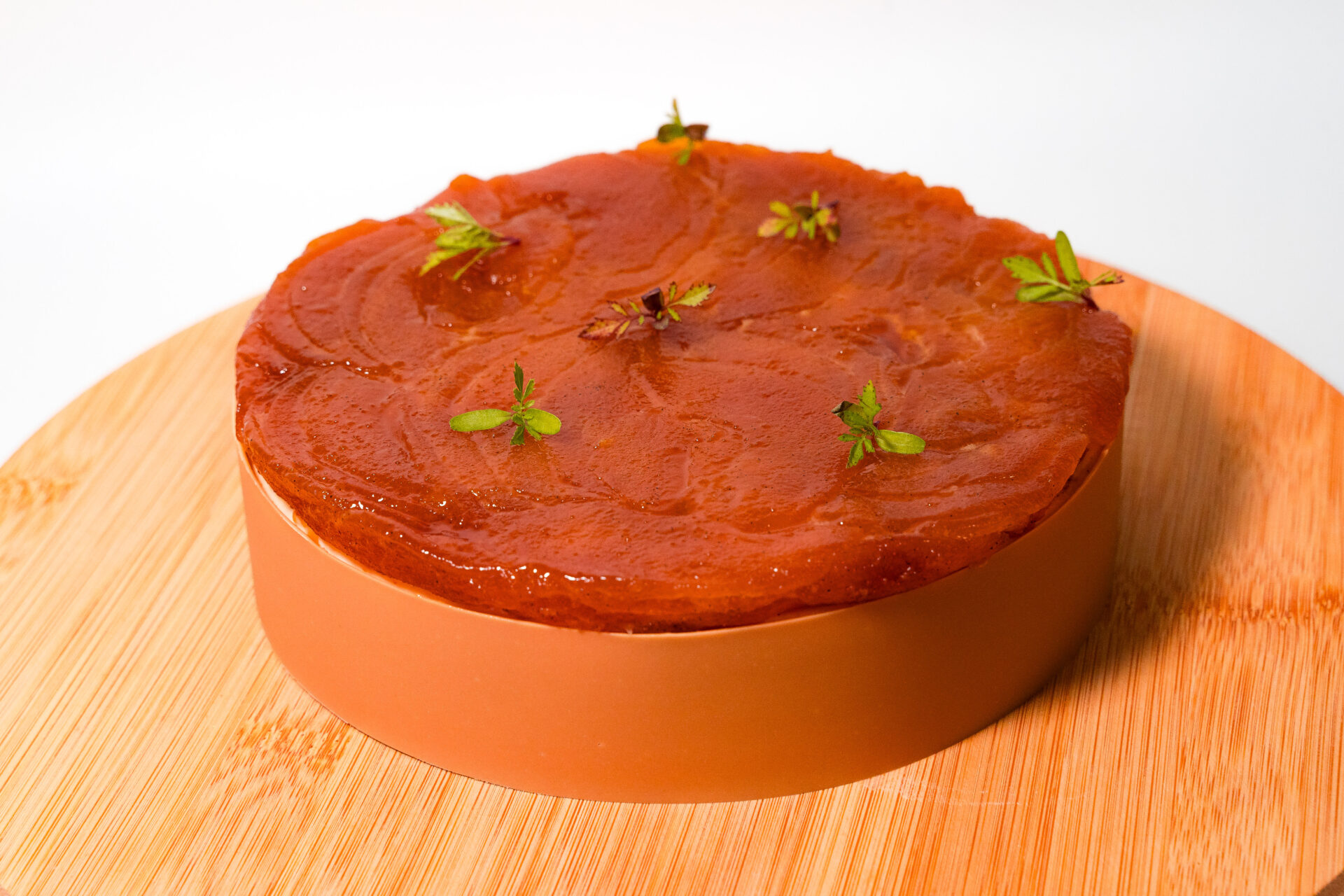 Receta de tarta de manzana caramelizada con mascarpone y vainilla